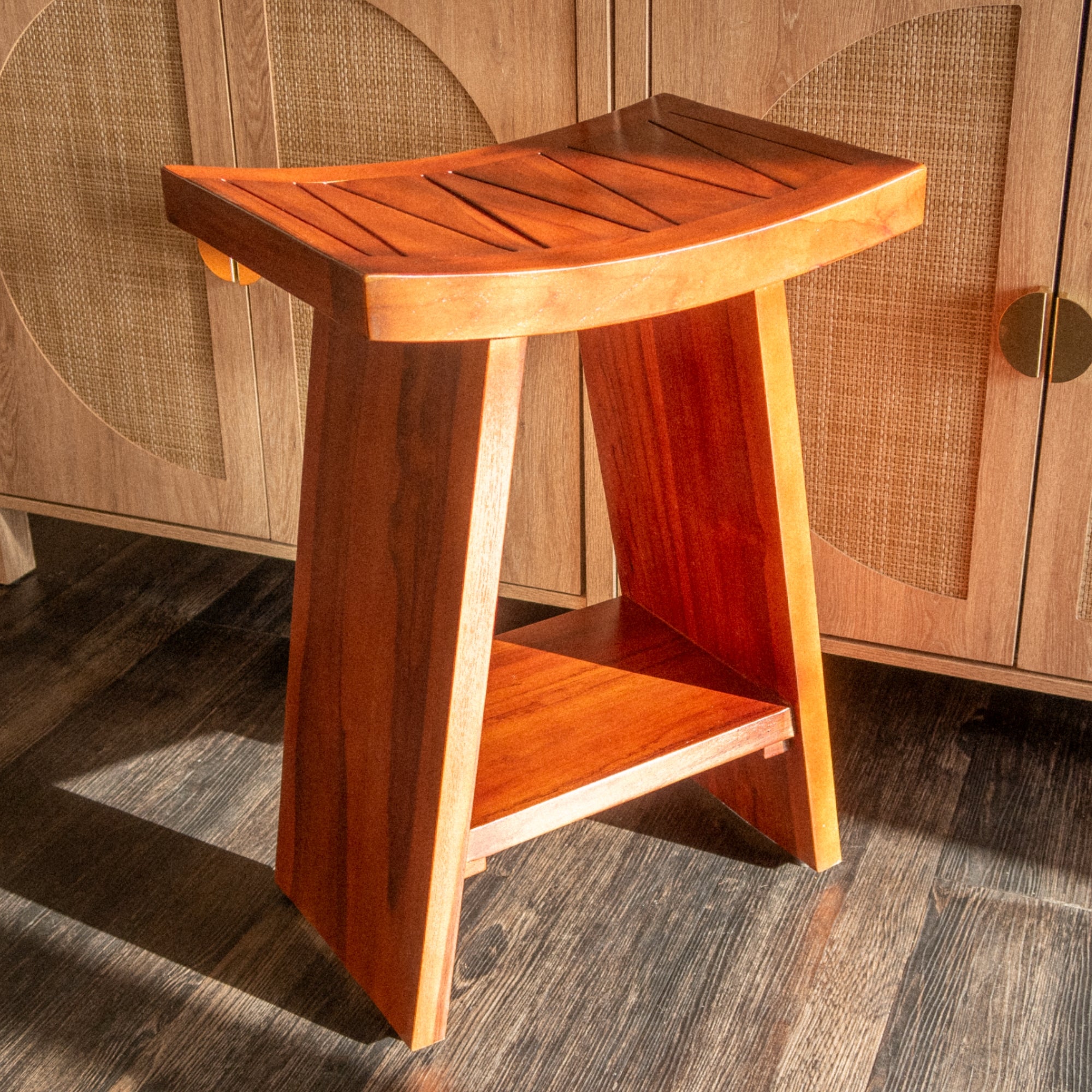ALEENA TEAK WOOD STOOL