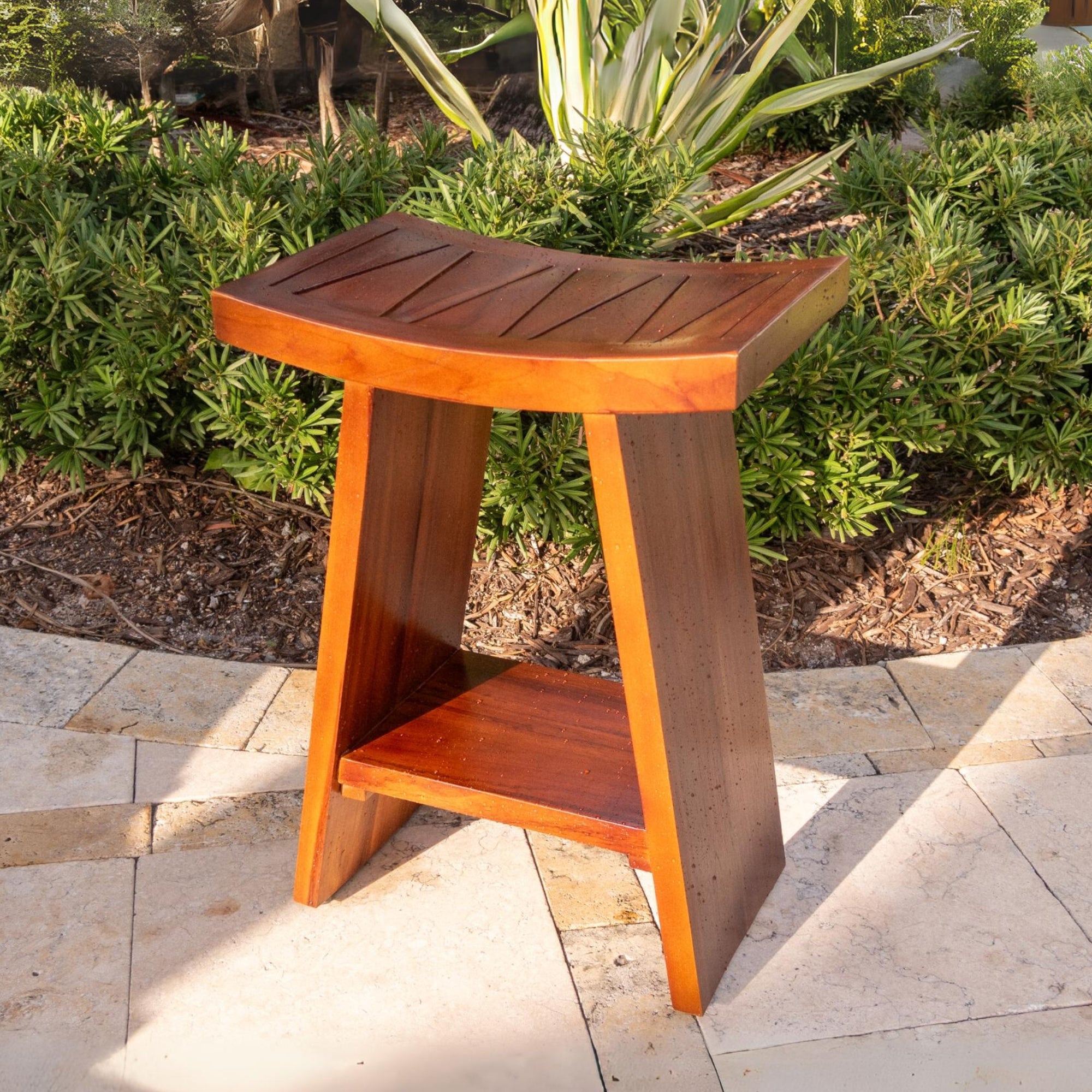 ALEENA TEAK WOOD STOOL