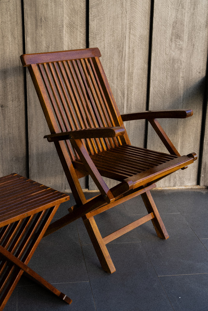 Kora Teak Wood Foldable Chair The Teaky Hut