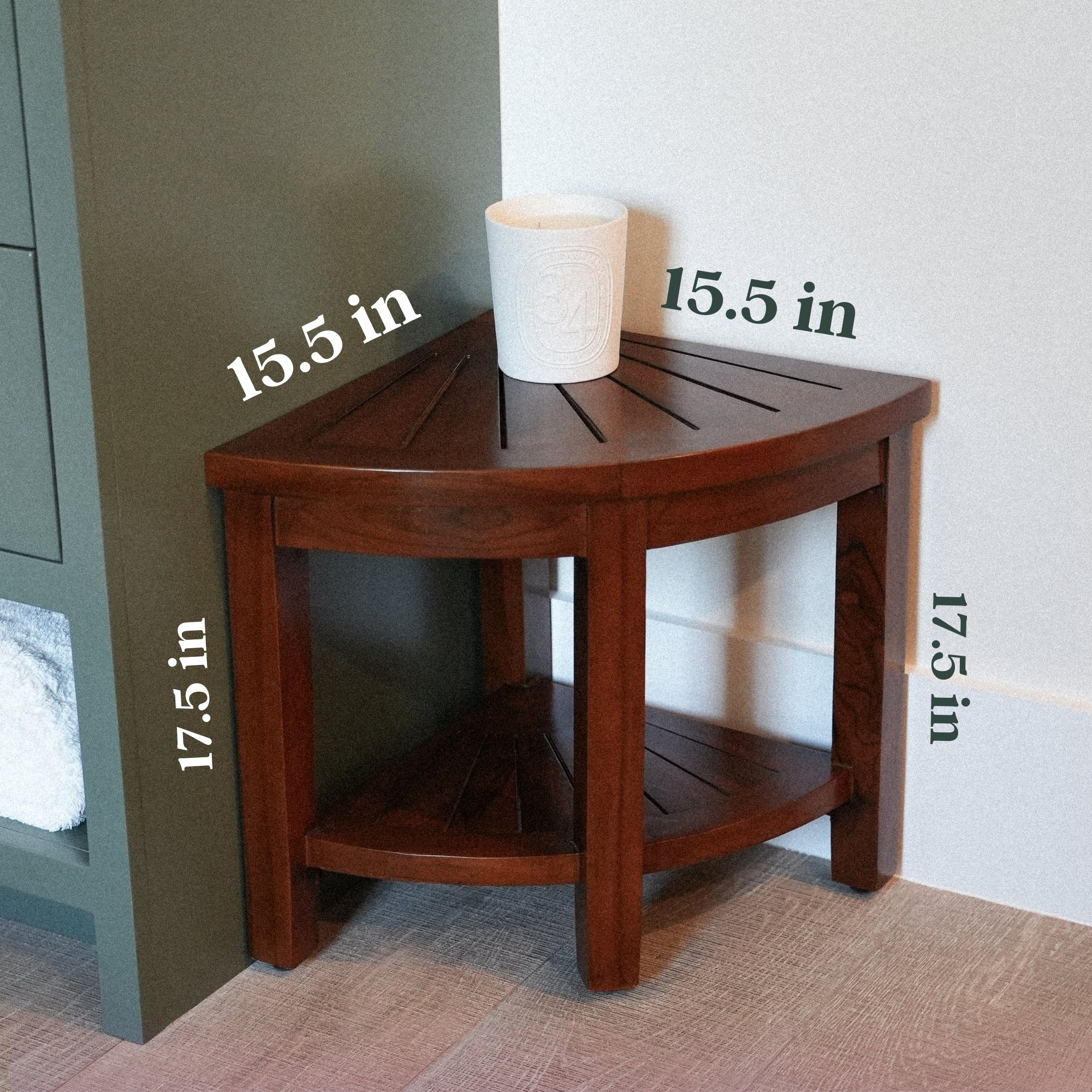 CORBY 18 TEAK WOOD STOOL