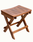 TROY TEAK WOOD STOOL