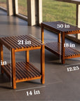 MAYA 30 TEAK WOOD BENCH