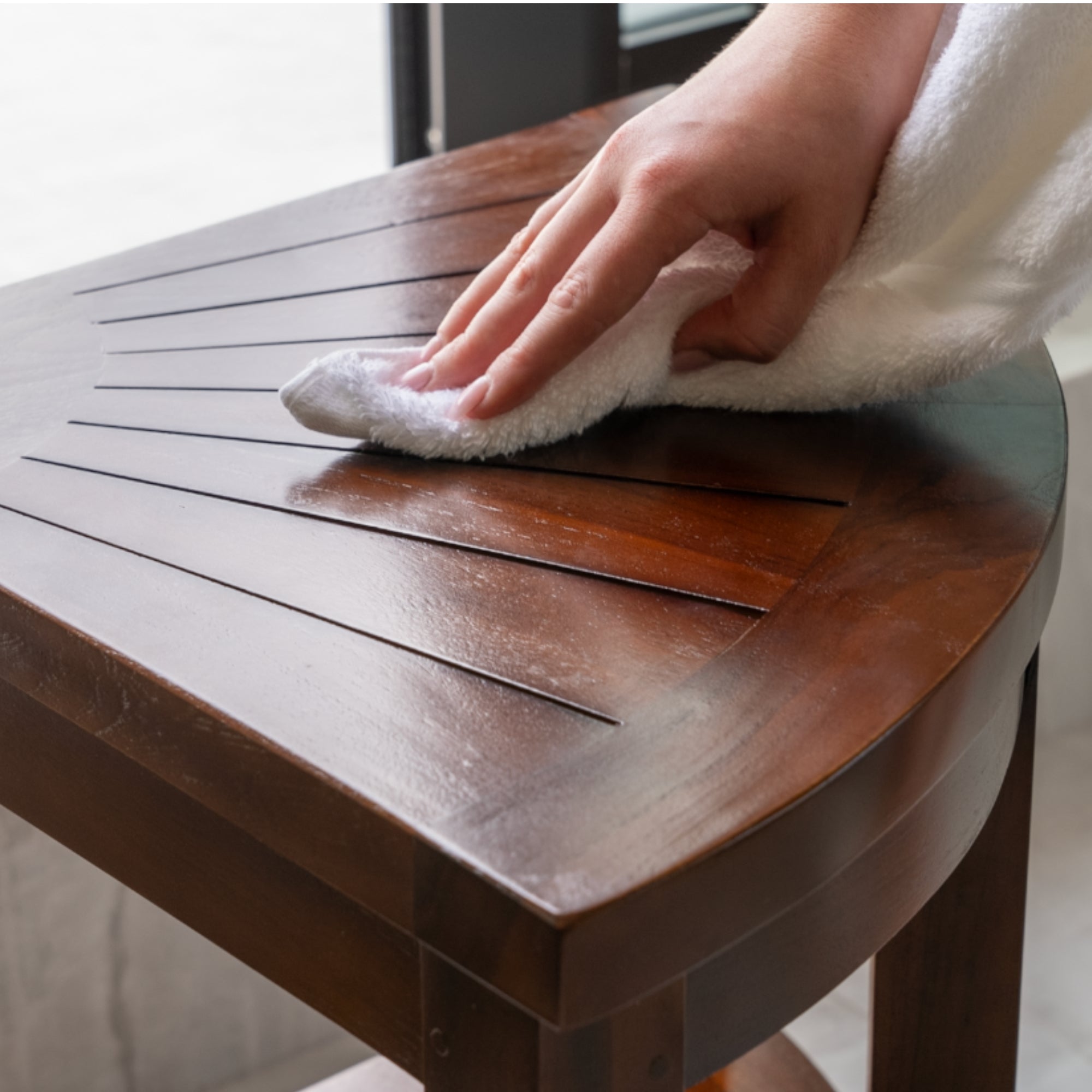 Corby 18 Teak Corner Stool – The Teaky Hut