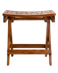 TROY TEAK WOOD STOOL