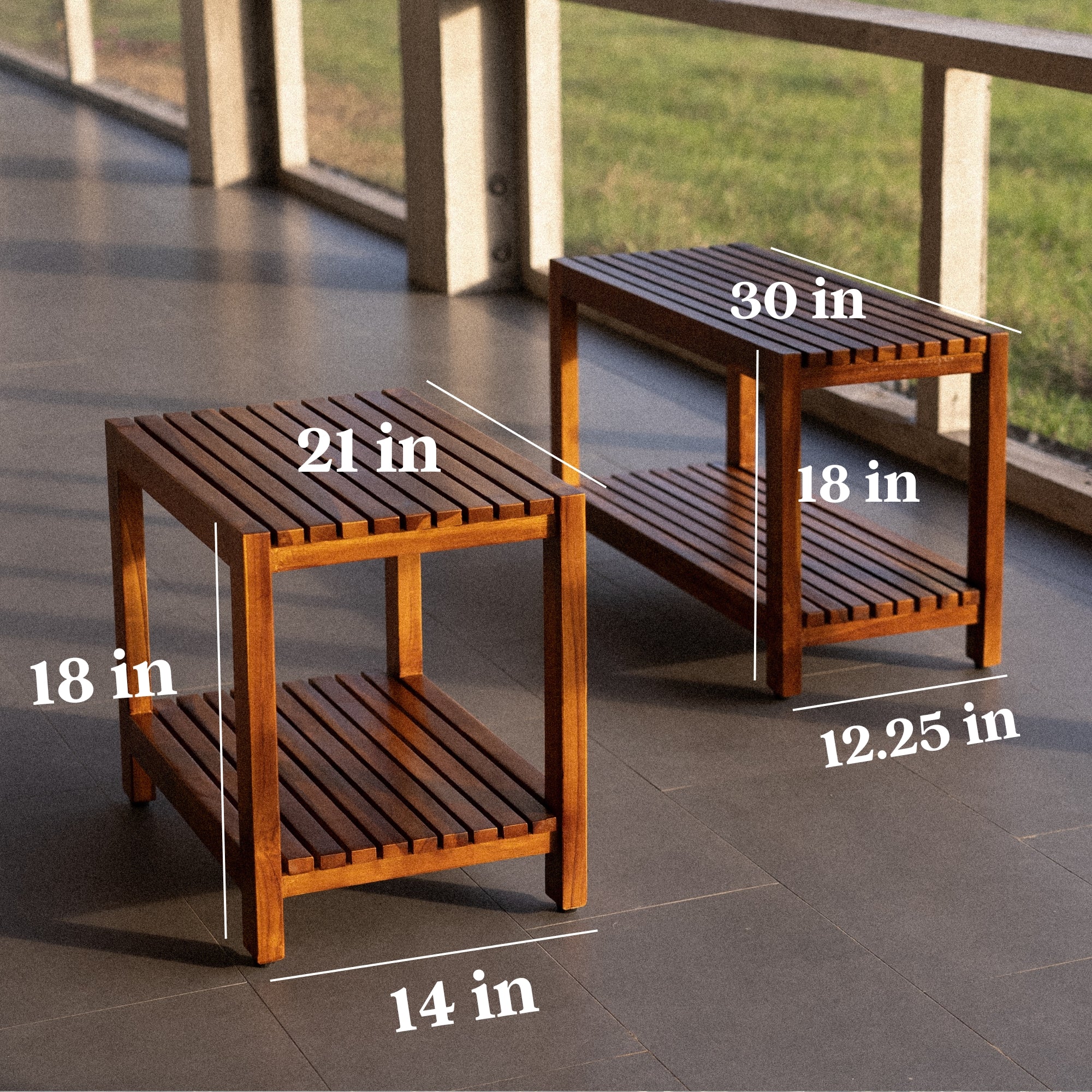 MAYA 21 TEAK WOOD BENCH