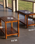 MAYA 21 TEAK WOOD BENCH